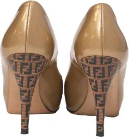 Fendi Vintage Pre-owned Leather heels Yellow Dames