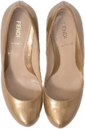 Fendi Vintage Pre-owned Leather heels Yellow Dames
