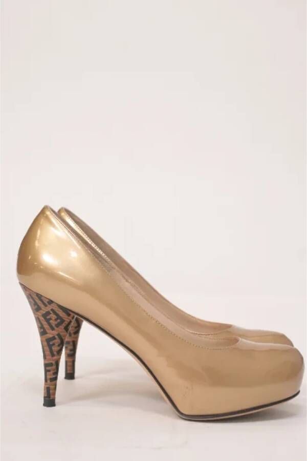 Fendi Vintage Pre-owned Leather heels Yellow Dames