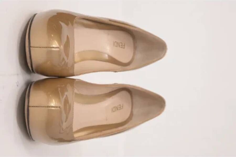 Fendi Vintage Pre-owned Leather heels Yellow Dames
