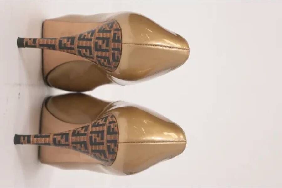 Fendi Vintage Pre-owned Leather heels Yellow Dames