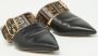 Fendi Vintage Pre-owned Leather mules Black Dames - Thumbnail 4