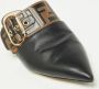 Fendi Vintage Pre-owned Leather mules Black Dames - Thumbnail 8