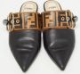 Fendi Vintage Pre-owned Leather mules Black Dames - Thumbnail 3