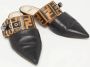 Fendi Vintage Pre-owned Leather mules Black Dames - Thumbnail 4