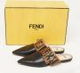 Fendi Vintage Pre-owned Leather mules Black Dames - Thumbnail 9