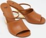 Fendi Vintage Pre-owned Leather mules Brown Dames - Thumbnail 4