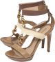 Fendi Vintage Pre-owned Leather sandals Beige Dames - Thumbnail 3