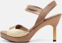 Fendi Vintage Pre-owned Leather sandals Beige Dames - Thumbnail 2