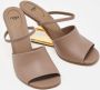 Fendi Vintage Pre-owned Leather sandals Beige Dames - Thumbnail 4