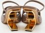 Fendi Vintage Pre-owned Leather sandals Beige Dames - Thumbnail 5