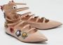 Fendi Vintage Pre-owned Leather sandals Beige Dames - Thumbnail 4