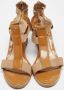 Fendi Vintage Pre-owned Leather sandals Beige Dames - Thumbnail 3