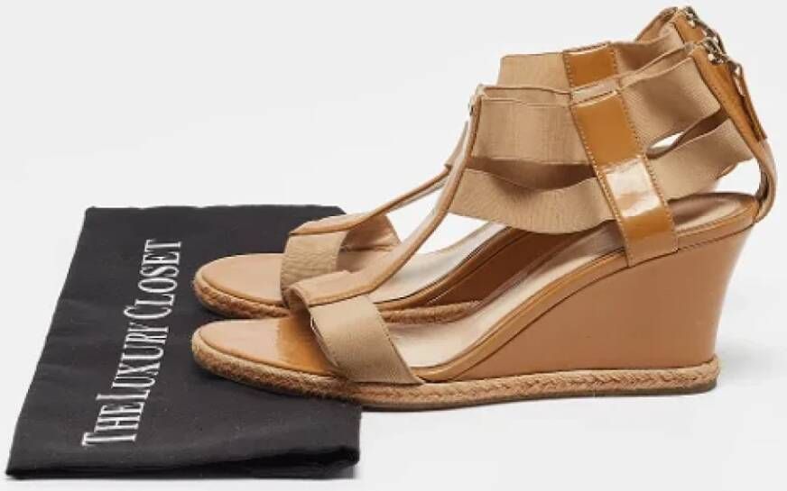 Fendi Vintage Pre-owned Leather sandals Beige Dames