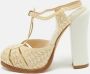 Fendi Vintage Pre-owned Leather sandals Beige Dames - Thumbnail 2