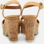 Fendi Vintage Pre-owned Leather sandals Beige Dames - Thumbnail 4