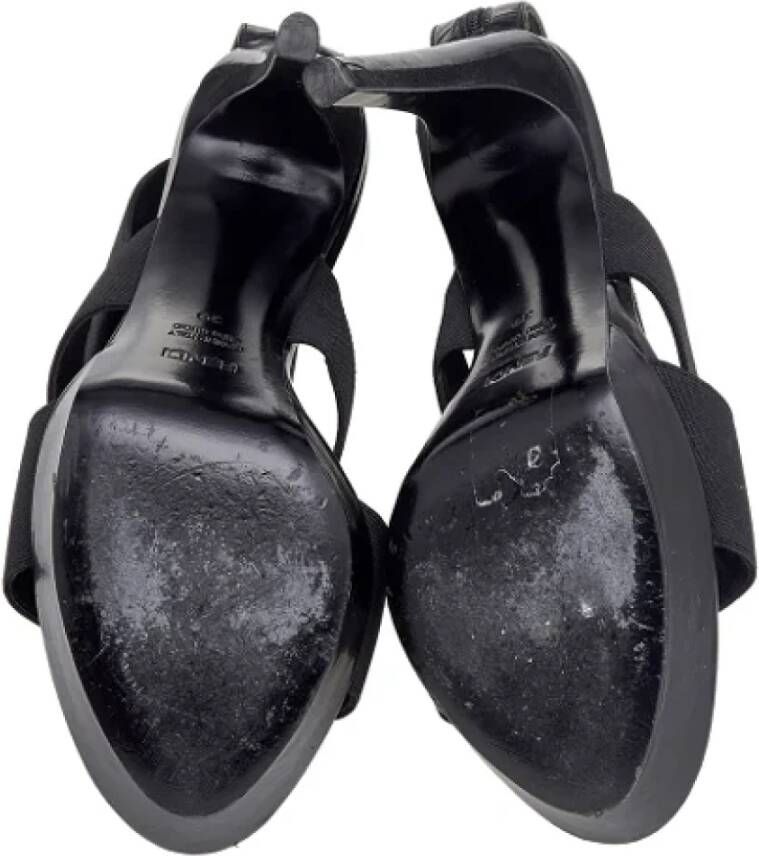 Fendi Vintage Pre-owned Leather sandals Black Dames