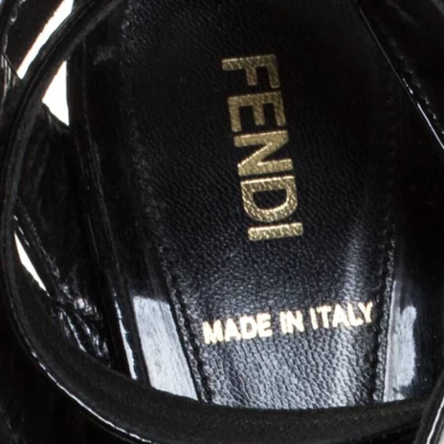 Fendi Vintage Pre-owned Leather sandals Black Dames