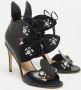 Fendi Vintage Pre-owned Leather sandals Black Dames - Thumbnail 5