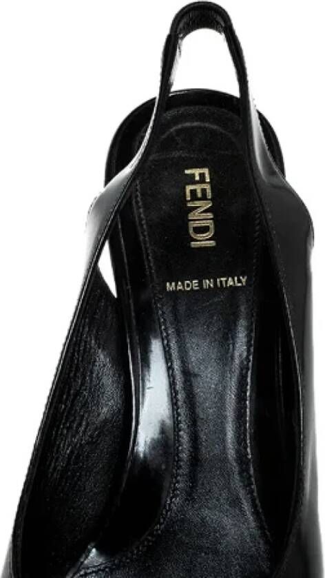 Fendi Vintage Pre-owned Leather sandals Black Dames