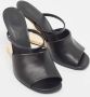 Fendi Vintage Pre-owned Leather sandals Black Dames - Thumbnail 4
