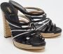 Fendi Vintage Pre-owned Leather sandals Black Dames - Thumbnail 4