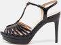 Fendi Vintage Pre-owned Leather sandals Black Dames - Thumbnail 2