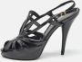 Fendi Vintage Pre-owned Leather sandals Black Dames - Thumbnail 2