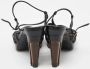 Fendi Vintage Pre-owned Leather sandals Black Dames - Thumbnail 4