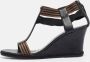 Fendi Vintage Pre-owned Leather sandals Black Dames - Thumbnail 2