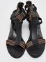 Fendi Vintage Pre-owned Leather sandals Black Dames - Thumbnail 3