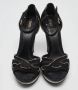 Fendi Vintage Pre-owned Leather sandals Black Dames - Thumbnail 2