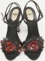 Fendi Vintage Pre-owned Leather sandals Black Dames - Thumbnail 2