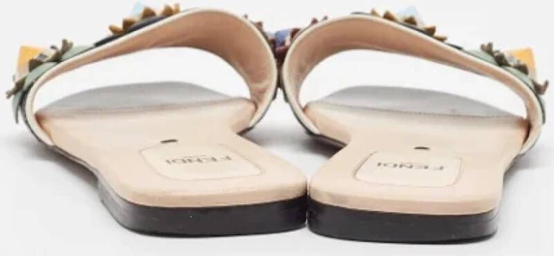 Fendi Vintage Pre-owned Leather sandals Black Dames