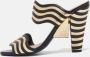 Fendi Vintage Pre-owned Leather sandals Black Dames - Thumbnail 2