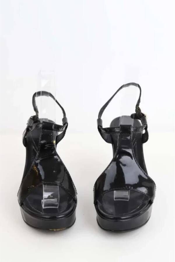 Fendi Vintage Pre-owned Leather sandals Black Dames