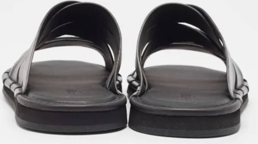 Fendi Vintage Pre-owned Leather sandals Black Heren