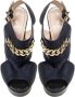 Fendi Vintage Pre-owned Leather sandals Blue Dames - Thumbnail 2