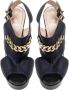 Fendi Vintage Pre-owned Leather sandals Blue Dames - Thumbnail 2