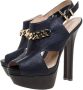 Fendi Vintage Pre-owned Leather sandals Blue Dames - Thumbnail 3