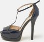 Fendi Vintage Pre-owned Leather sandals Blue Dames - Thumbnail 2