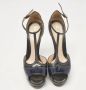Fendi Vintage Pre-owned Leather sandals Blue Dames - Thumbnail 3