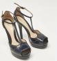 Fendi Vintage Pre-owned Leather sandals Blue Dames - Thumbnail 4