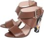 Fendi Vintage Pre-owned Leather sandals Brown Dames - Thumbnail 3