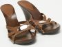 Fendi Vintage Pre-owned Leather sandals Brown Dames - Thumbnail 4