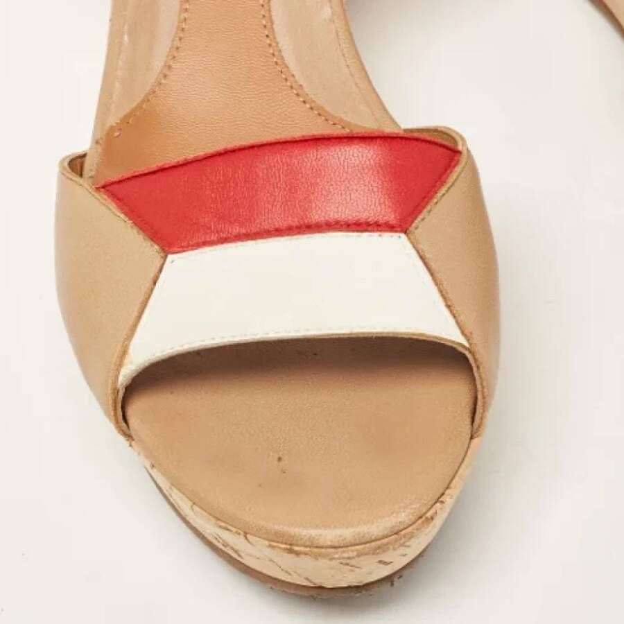 Fendi Vintage Pre-owned Leather sandals Brown Dames