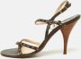 Fendi Vintage Pre-owned Leather sandals Brown Dames - Thumbnail 2