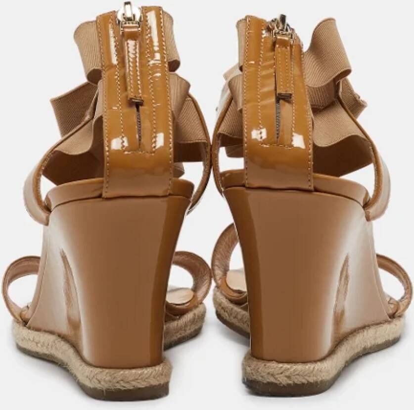 Fendi Vintage Pre-owned Leather sandals Brown Dames