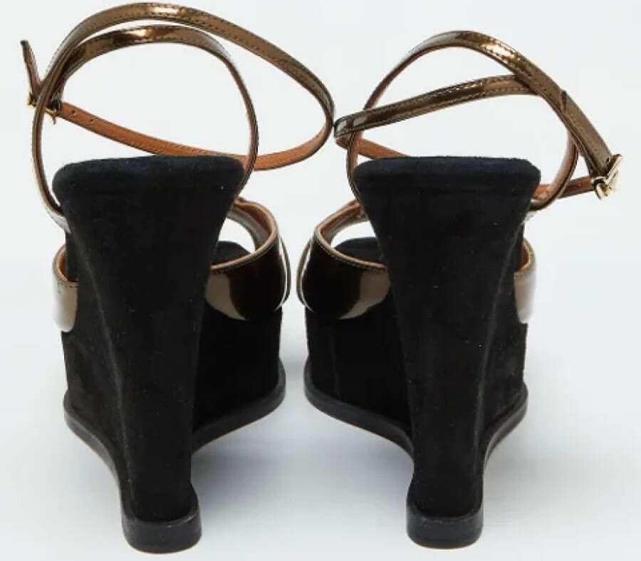 Fendi Vintage Pre-owned Leather sandals Brown Dames