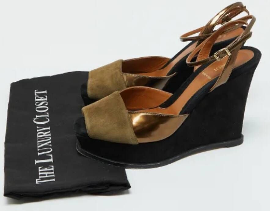 Fendi Vintage Pre-owned Leather sandals Brown Dames